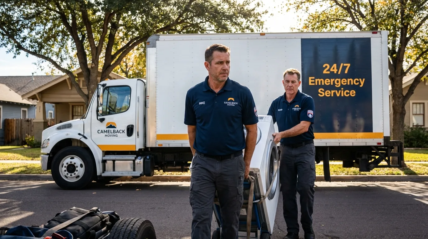 CamelBack Moving crew loading furniture in Burbank, WA