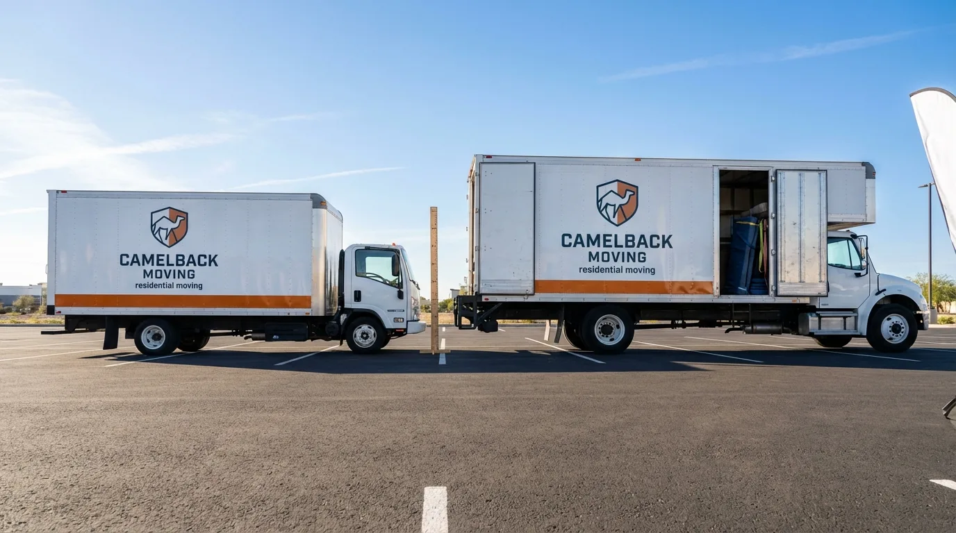 Moving truck size capacity guide in Burbank